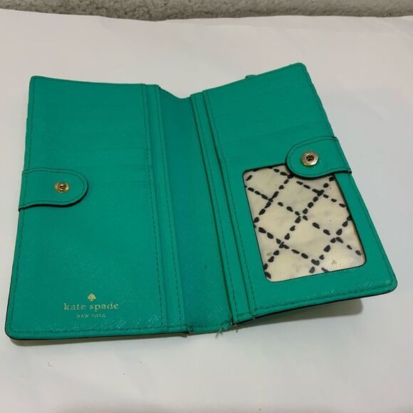 Kate spade teal wallet - Picture 1 of 5